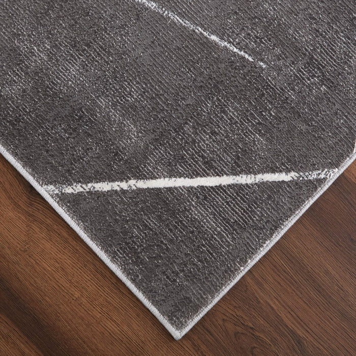 Lavin Rugs U7006 Livenza 2' x 3' Linear Geo Rug, Grey/D.Grey