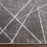 Lavin Rugs U7006 Livenza 5'3" x 7'6" Linear Geo Rug, Grey/D.Grey