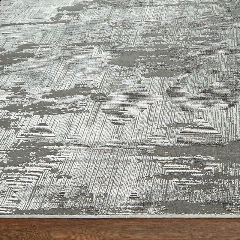 Lavin Rugs U7008 Livenza 2' x 3' Mono Rug, D.Grey L.Grey/Grey