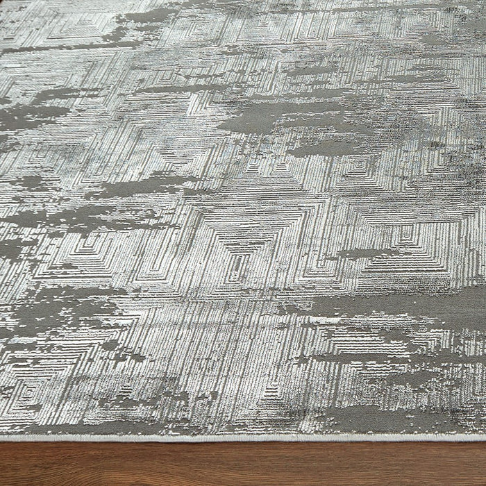 Lavin Rugs U7008 Livenza 5'3" x 7'6" Mono Rug, D.Grey L.Grey/Grey