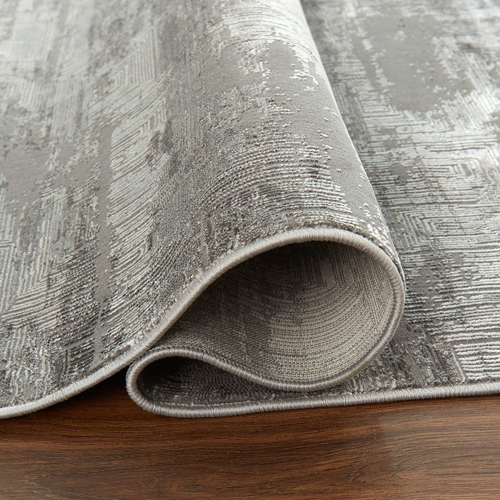 Lavin Rugs U7008 Livenza 5'3" x 7'6" Mono Rug, D.Grey L.Grey/Grey
