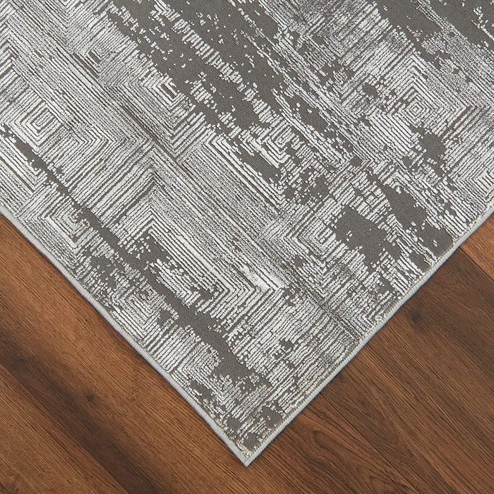 Lavin Rugs U7008 Livenza 5'3" x 7'6" Mono Rug, D.Grey L.Grey/Grey