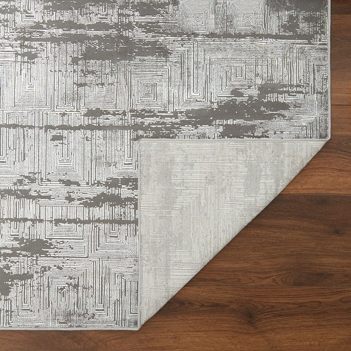 Lavin Rugs U7008 Livenza 5'3" x 7'6" Mono Rug, D.Grey L.Grey/Grey