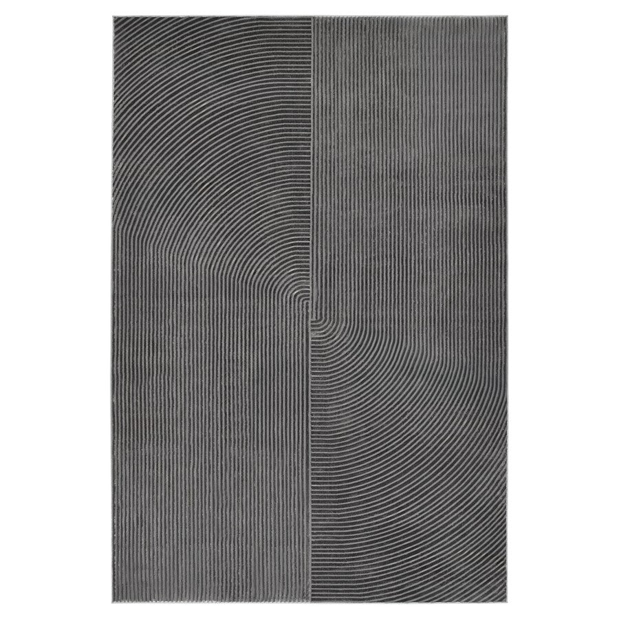 Lavin Rugs U7009 Livenza 6'7" x 9'6" Linear Rug, Grey/D.Grey - U7009-0609