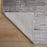 Lavin Rugs U7010 Livenza 5'3" x 7'6" Linear Geo Rug, Grey/D.Grey