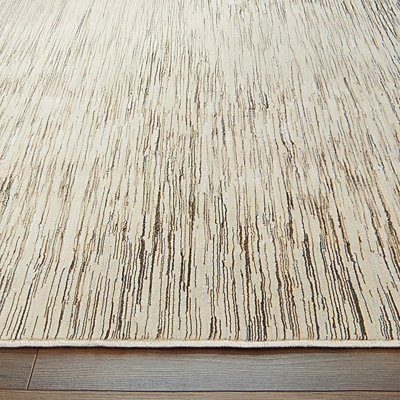 Lavin Rugs U7013 Rienz 2' x 3' Heathered Rug, Beige Silver/Gold