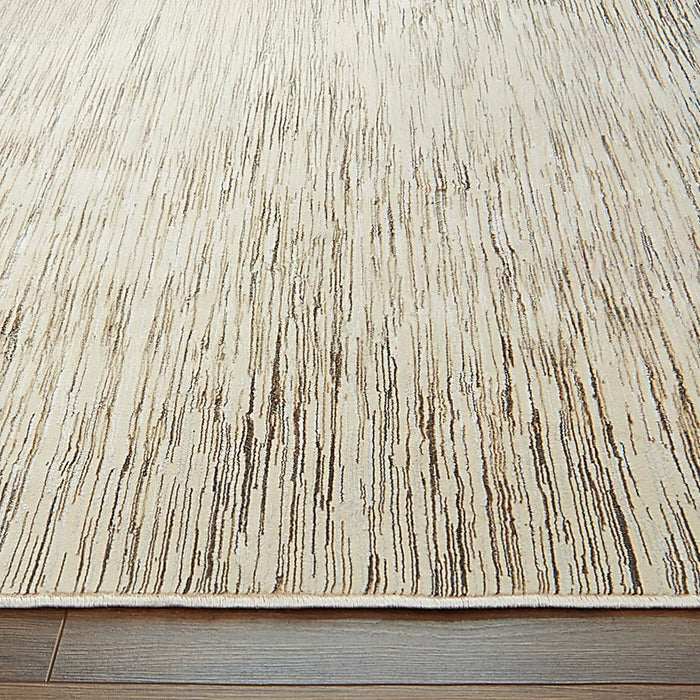 Lavin Rugs U7013 Rienz 6'7" x 9'6" Heathered Rug, Beige Silver/Gold