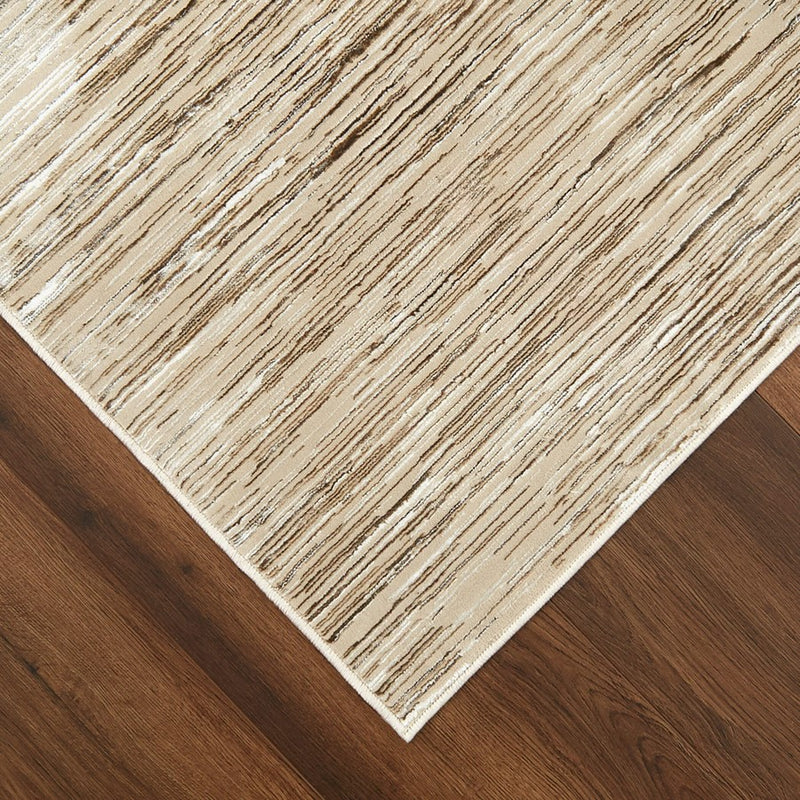 Lavin Rugs U7013 Rienz 9'10"x13'2" Heathered Rug, Beige Silver/Gold