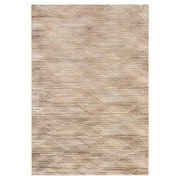 Lavin Rugs U7014 Rienz 2' x 3' Linear Geo Rug, Beige Silver/Earth - U7014-0203