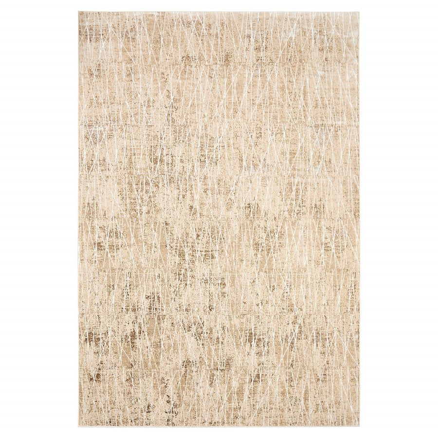 Lavin Rugs U7015 Rienz 2' x 3' Painterly Rug, Beige Silver/Gold - U7015-0203
