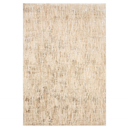 Lavin Rugs U7015 Rienz 7'10"x10'10" Painterly Rug, Silver/Gold - U7015-0811