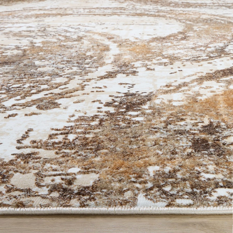 Lavin Rugs U8001 Piave 9'10" x 13'2" Geo Rug, Beige Gold/Earth