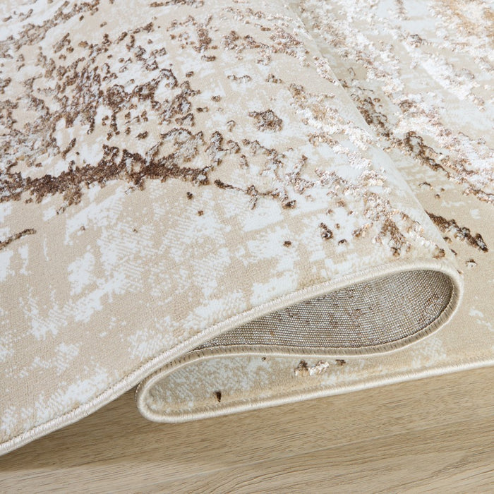 Lavin Rugs U8001 Piave 9'10" x 13'2" Geo Rug, Beige Gold/Earth