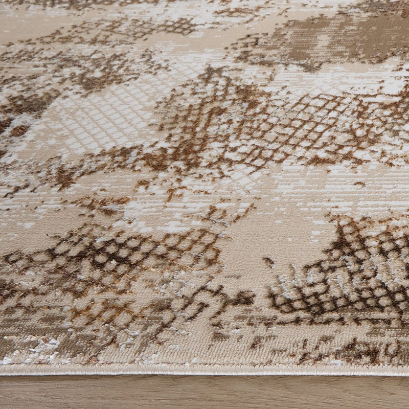 Lavin Rugs U8002 Piave 2' x 3' Painterly Rug, Beige Gold/Earth