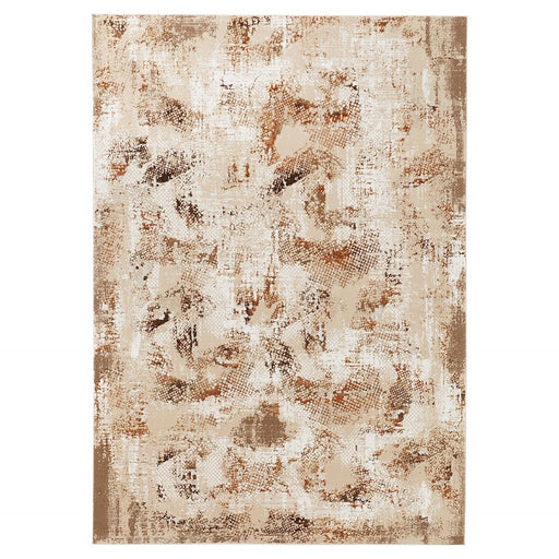 Lavin Rugs U8002 Piave 6'7" x 9'6" Painterly Rug, Beige Gold/Earth - U8002-0609