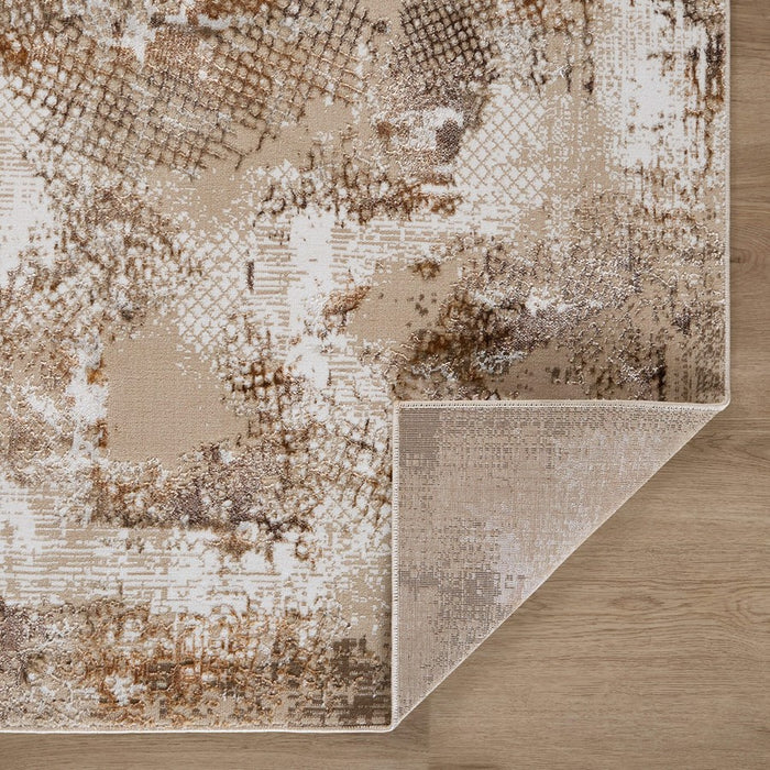 Lavin Rugs U8002 Piave 9'10"x13'2" Painterly Rug, Beige Gold/Earth