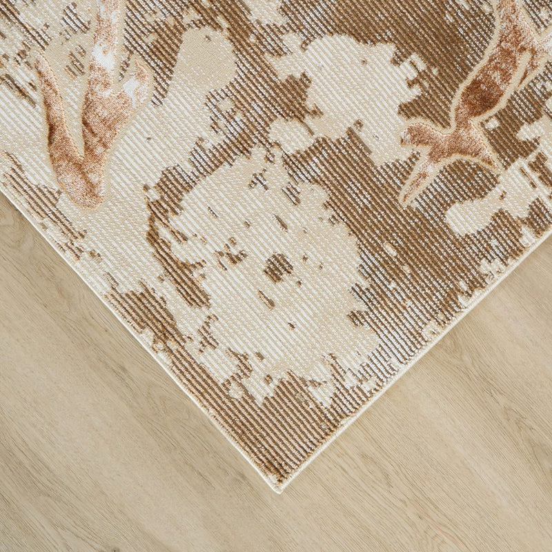 Lavin Rugs U8003 Piave 2' x 3' Painterly Rug, Beige Gold/Earth