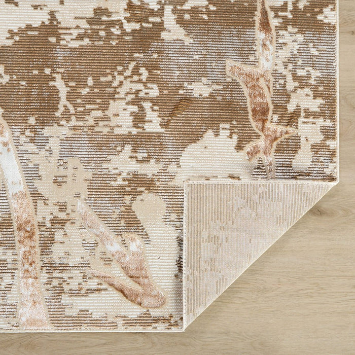 Lavin Rugs U8003 Piave 2' x 3' Painterly Rug, Beige Gold/Earth