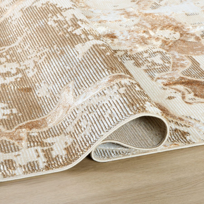 Lavin Rugs U8003 Piave 7'10"x10'10" Painterly Rug, Beige Gold/Earth