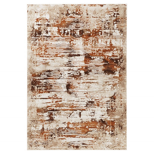 Lavin Rugs U8004 Piave 9'10" x 13'2" Linear Rug, Beige Gold/Earth - U8004-1013