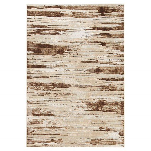 Lavin Rugs U8005 Piave 7'10" x 10'10" Linear Rug, Beige Gold/Earth - U8005-0811