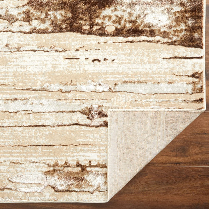 Lavin Rugs U8005 Piave 7'10" x 10'10" Linear Rug, Beige Gold/Earth