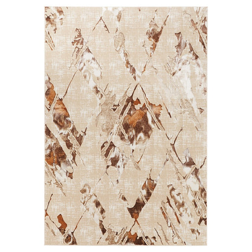 Lavin Rugs U8006 Piave 6'7" x 9'6" Geo Rug, Beige Gold Brown/Earth - U8006-0609