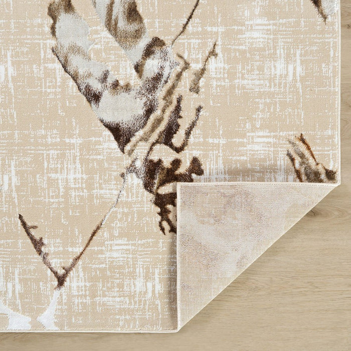 Lavin Rugs U8006 Piave 7'10" x 10'10" Geo Rug, Beige Gold/Earth