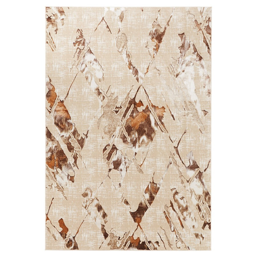 Lavin Rugs U8006 Piave 9'10" x 13'2" Geo Rug, Beige Gold/Earth - U8006-1013