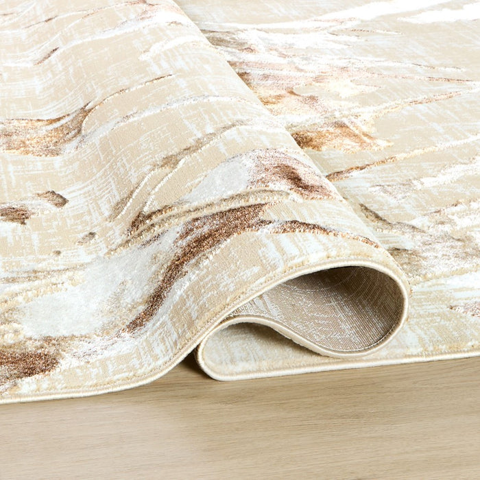 Lavin Rugs U8006 Piave 9'10" x 13'2" Geo Rug, Beige Gold/Earth