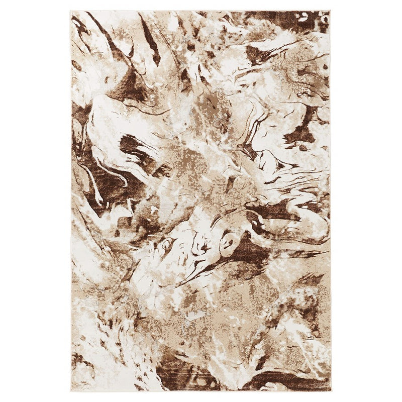 Lavin Rugs U8007 Piave 2' x 3' Marbled Rug, Beige Gold Brown/Earth - U8007-0203