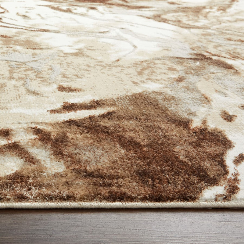 Lavin Rugs U8007 Piave 2' x 3' Marbled Rug, Beige Gold Brown/Earth