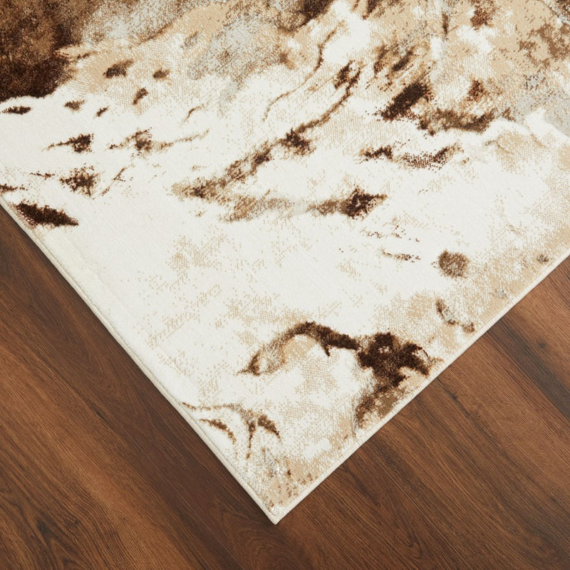 Lavin Rugs U8007 Piave 2' x 3' Marbled Rug, Beige Gold Brown/Earth