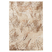Lavin Rugs U8008 Piave 2' x 3' Linear Swirl Rug, Beige Gold/Earth - U8008-0203
