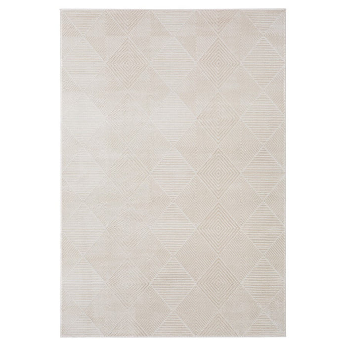 Lavin Rugs U9001 Brenta 5'3" x 7'6" Geo Rug, Cream Gold/Neutral - U9001-0507