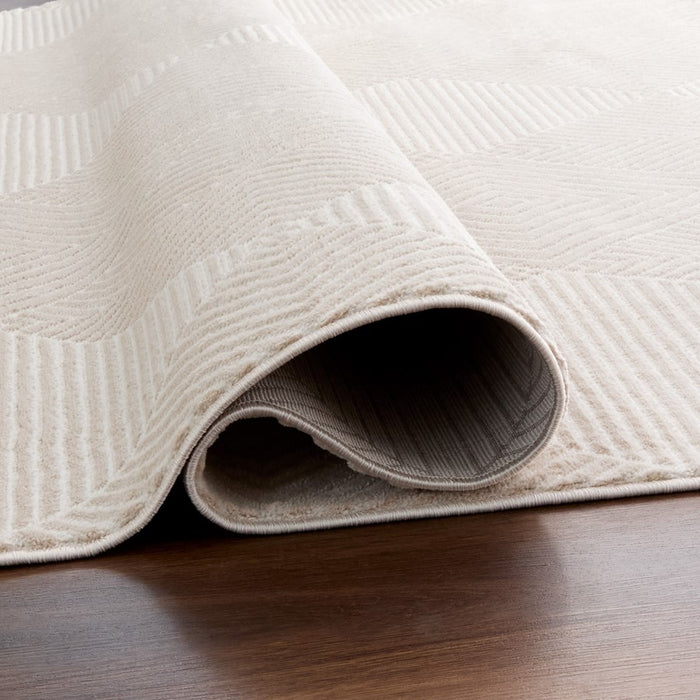 Lavin Rugs U9001 Brenta 9'10" x 13'2" Geo Rug, Cream Gold/Neutral