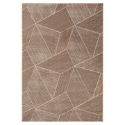 Lavin Rugs U9002 Brenta 2' x 3' Geometric Rug, Cream Gold/Brown - U9002-0203