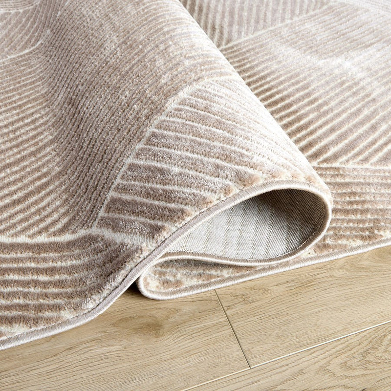 Lavin Rugs U9002 Brenta 2' x 3' Geometric Rug, Cream Gold/Brown