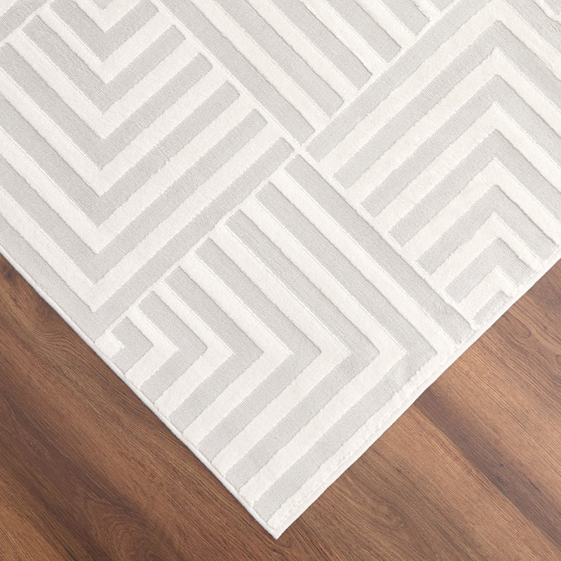 Lavin Rugs U9003 Brenta 2' x 3' Geometric Rug, Cream Gold/Neutral