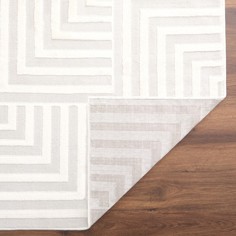 Lavin Rugs U9003 Brenta 2' x 3' Geometric Rug, Cream Gold/Neutral