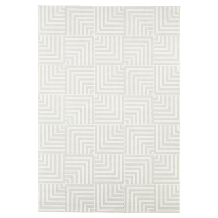 Lavin Rugs U9003 Brenta 5'3" x 7'6" Geo Rug, Cream Gold/Neutral - U9003-0507