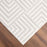 Lavin Rugs U9003 Brenta 5'3" x 7'6" Geo Rug, Cream Gold/Neutral