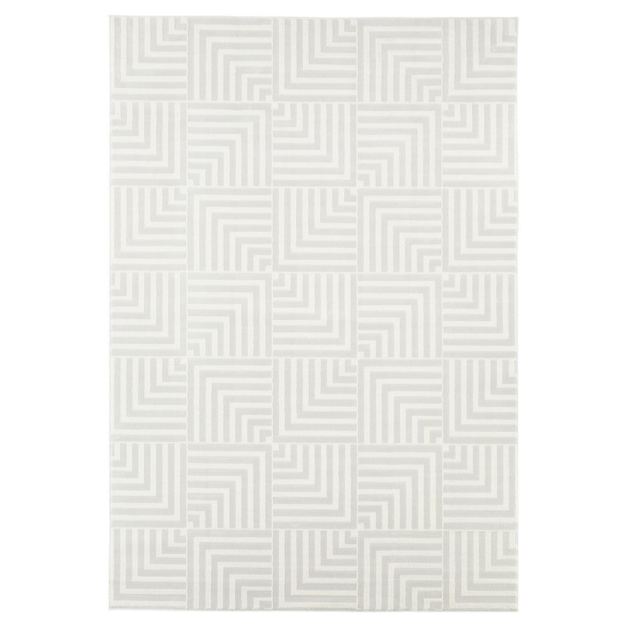 Lavin Rugs U9003 Brenta 9'10" x 13'2" Geo Rug, Cream Gold/Neutral - U9003-1013