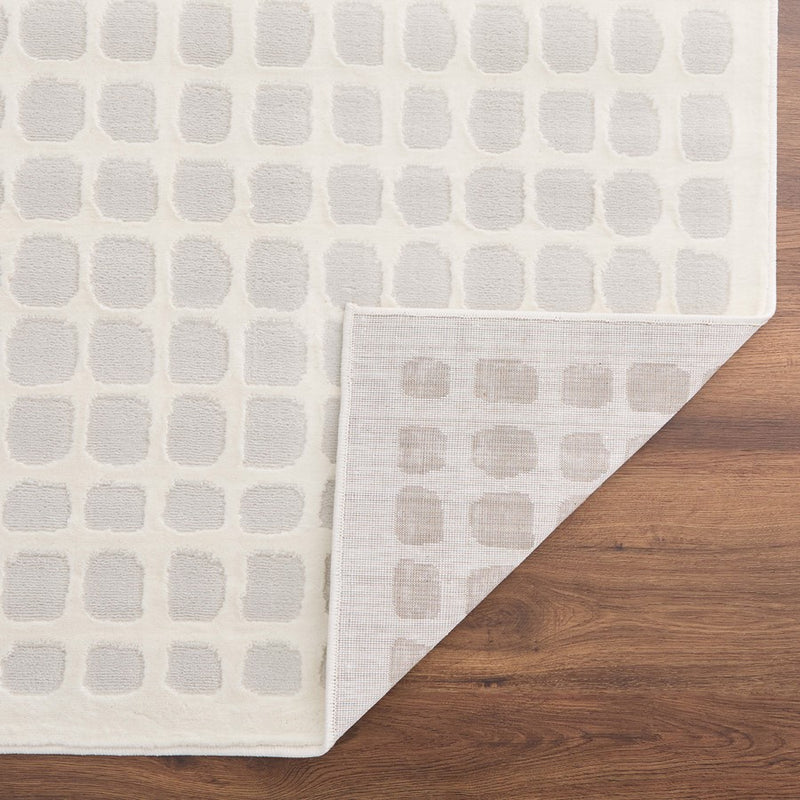 Lavin Rugs U9004 Brenta 2' x 3' Checkerboard Rug, Grey Gold/Neutral