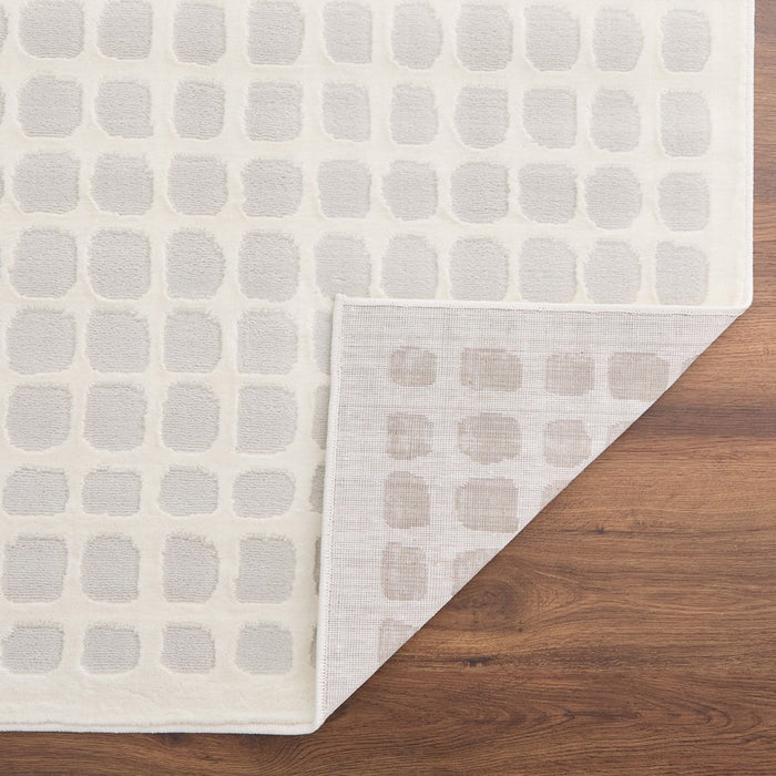 Lavin Rugs U9004 Brenta 2' x 3' Checkerboard Rug, Grey Gold/Neutral