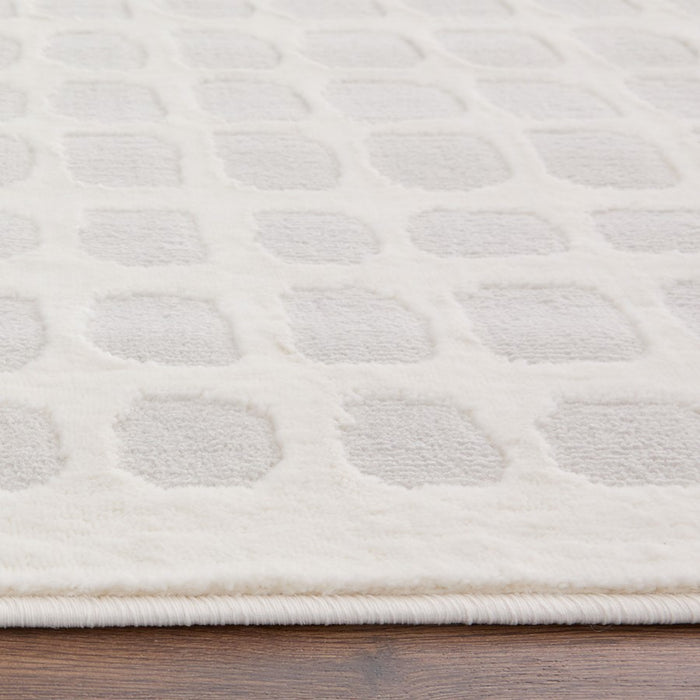 Lavin Rugs U9004 Brenta 5'3" x 7'6" Checkerboard Rug, Gold/Neutral