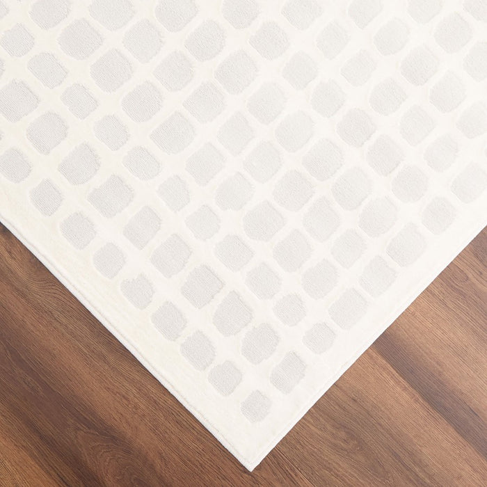 Lavin Rugs U9004 Brenta 7'10"x10'10" Checker Rug, Gold/Neutral