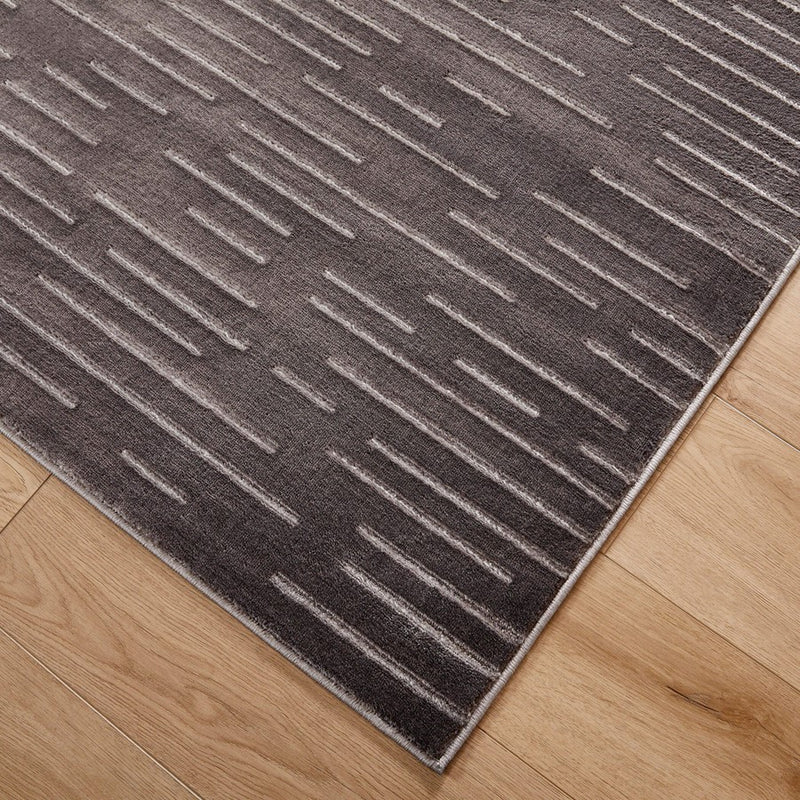 Lavin Rugs U9005 Brenta 2' x 3' Linear Rug, Grey Cream/Grey