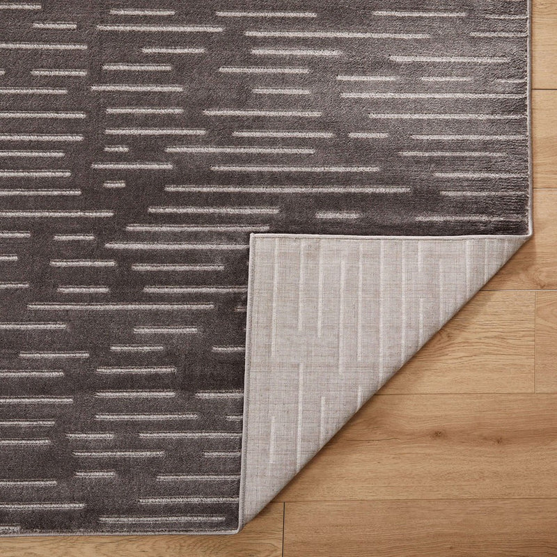 Lavin Rugs U9005 Brenta 2' x 3' Linear Rug, Grey Cream/Grey