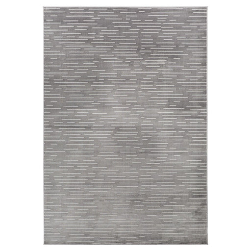 Lavin Rugs U9005 Brenta 5'3" x 7'6" Linear Rug, Grey Cream/Grey - U9005-0507